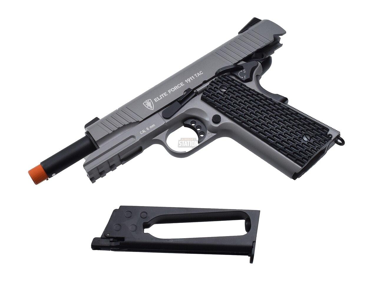 Elite Force 1911 Tac Blowback Co2 Airsoft Pistol Gunmetal Grey Full Metal42562 Rocknus 3408