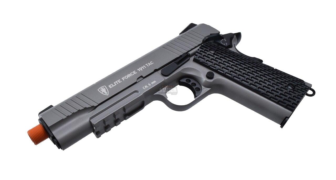 Elite Force 1911 Tac Blowback Co2 Airsoft Pistol Gunmetal Grey Full Metal44802 Rocknus 7407