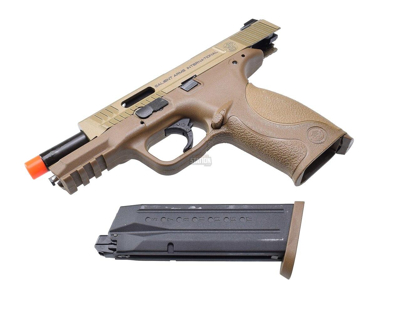 Salient Arms International Smith And Wesson Mandp 9 Full Size Fullsemi Auto Gas Blowback Airsoft 1940