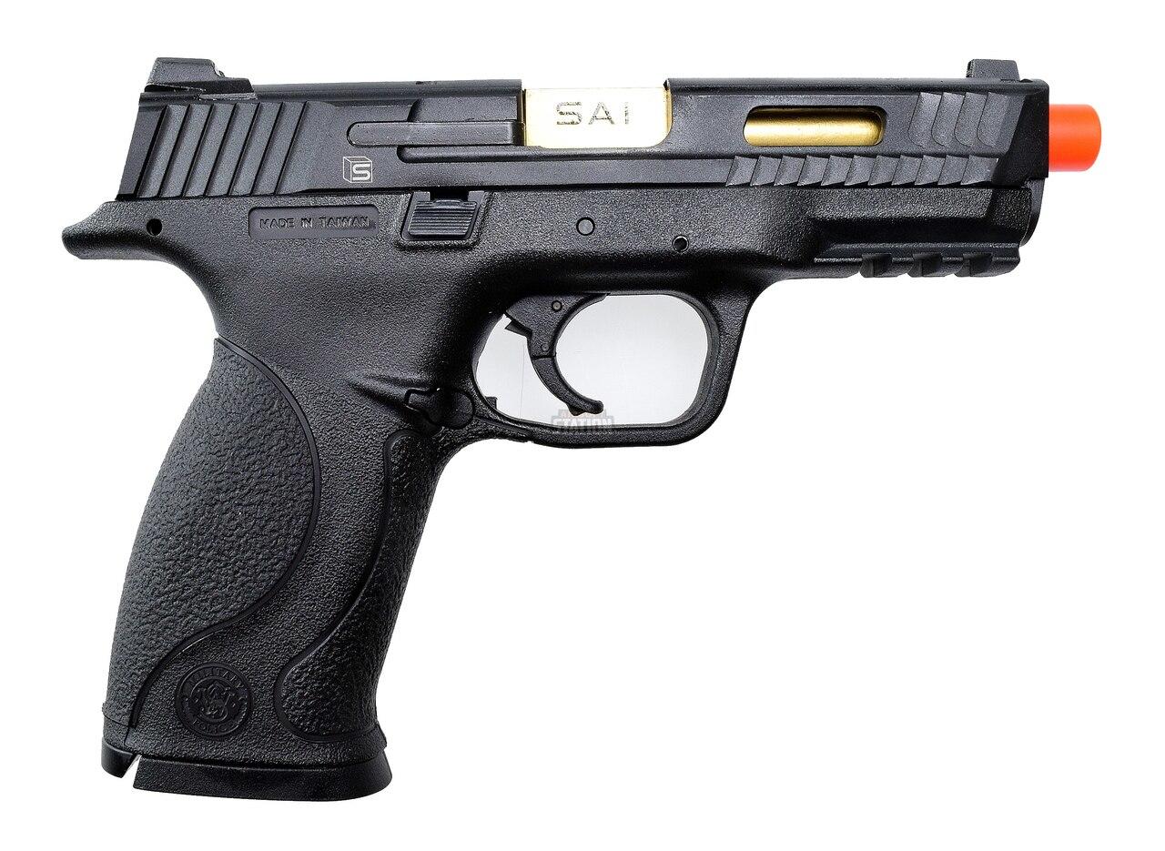 Salient Arms International Smith And Wesson Mandp 9 Full Size Fullsemi Auto Gas Blowback Airsoft 9382