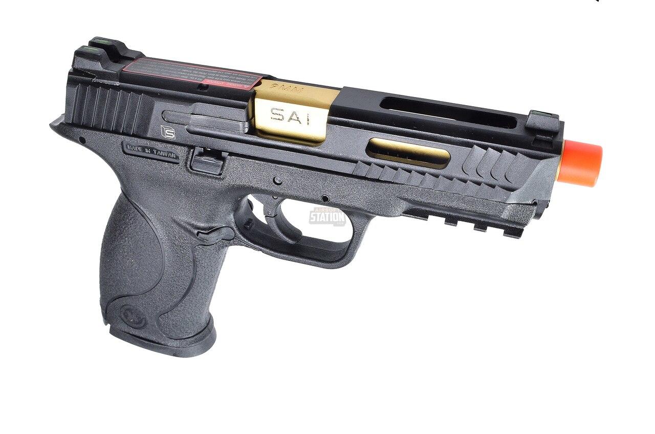 Salient Arms International Smith And Wesson Mandp 9 Full Size Fullsemi Auto Gas Blowback Airsoft 2826