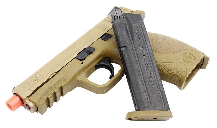 Smith And Wesson Mandp 9 Full Size Fullsemi Auto Gas Blowback Airsoft Pistol By Vfc Tan 8842