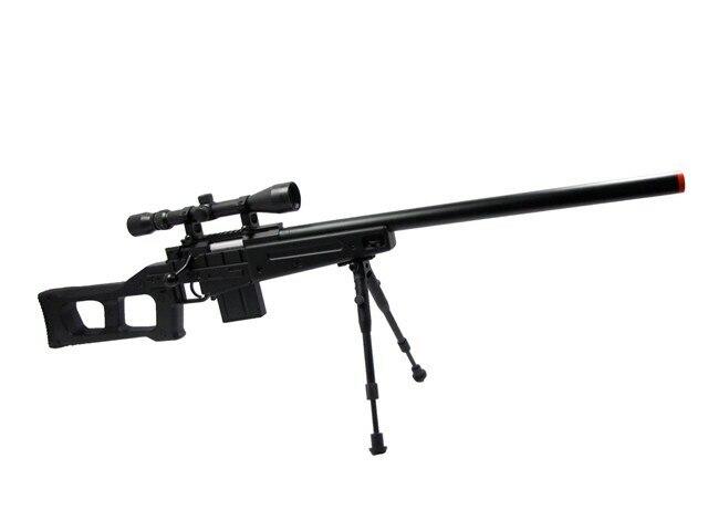 well-l96-airsoft-spring-sniper-rifle-with-compact-skeleton-stock-scope ...