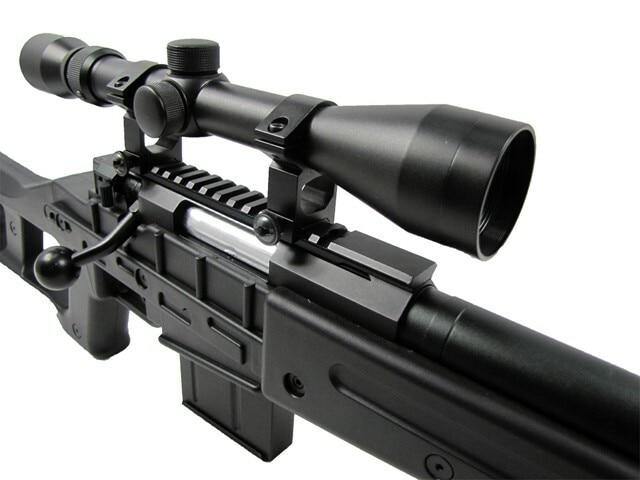 well-l96-airsoft-spring-sniper-rifle-with-compact-skeleton-stock-scope ...